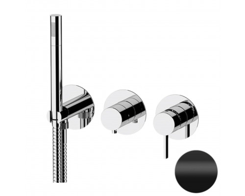 Смеситель для душа Remer Metrica MC97D2PNO, черный матовый