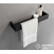 Полка с полотенцедержателем 45 см Novellini Frame R90AKFMPS45-B, цвет Silver