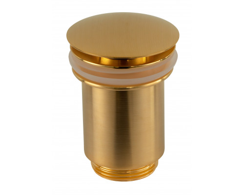 Донный клапан без перелива 1”1/4 Remer 904CC114BG, золото брашированное