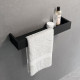 Полка с полотенцедержателем 45 см Novellini Frame R90AKFMPS45-H, цвет Matt Black