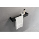 Полка с полотенцедержателем 45 см Novellini Frame R90AKFMPS45-H, цвет Matt Black