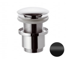 Донный клапан без перелива 1”1/4 Remer 904CC2114NO, черный матовый