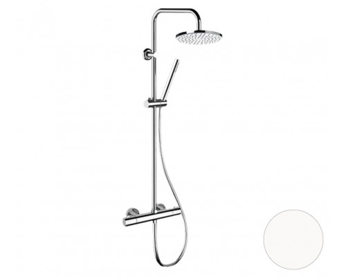 Душевая система термостатическая Remer Elegance EQ32X7MMM20BO, белый матовый