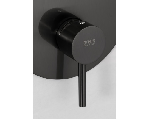 Смеситель для душа Remer X Style X09KBCFP, чёрный брашированный хром