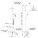 Душевая система с изливом Mariani Artic B00260ATATA20