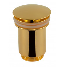 Донный клапан без перелива 1”1/4 Remer 904CC114DO, золото глянцевое
