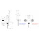 Смеситель для ванны Remer Element ET02RP, медь брашированная