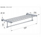 Полка 60 см Remer Minimal INOX Mi70INOXCR, нержавеющая сталь