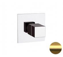Смеситель термостатический для душа Remer Q-Elegance QT30BG, золото брашированное