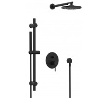 Душевая система Remer X Style X09S01ONO, черный матовый