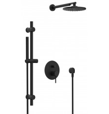 Душевая система Remer X Style X09S01ONO, черный матовый
