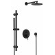 Душевая система Remer X Style X09S01ONO, черный матовый