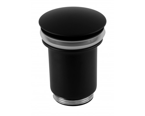 Донный клапан без перелива 1”1/4 Remer 904CC114NO, черный матовый