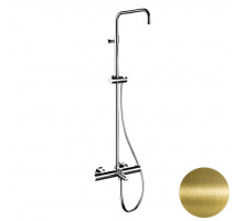 Душевая система термостатическая с изливом Remer Elegance EQ34ASSDVO, латунь состаренная