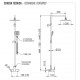 Душевая система Remer Energy EY37A8CPUFD25G
