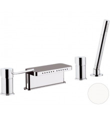 Смеситель для ванны Remer Minimal N06317MMBO, белый матовый