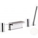 Смеситель для ванны Remer Minimal N06317MMBO, белый матовый