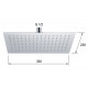 Верхний душ с шарнирным соединением 33x22 см Remer 357UFRX