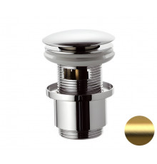 Донный клапан с переливом 1”1/4 Remer 905CC2114BG, золото брашированное