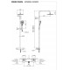 Душевая система термостатическая Remer EQ32A8CPUFD25
