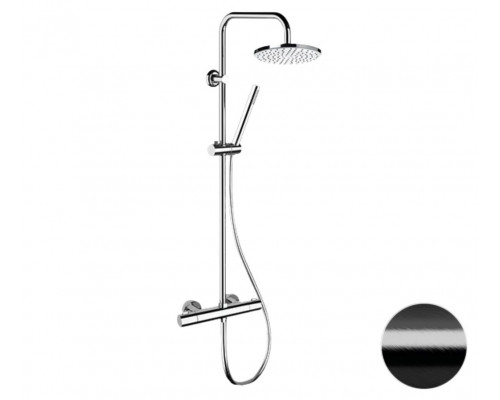 Душевая система термостатическая Remer Elegance EQ32X7MMM30CFP, черный брашированный хром