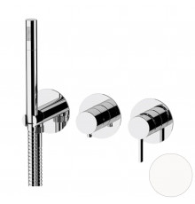 Смеситель для душа Remer Metrica MC97D3PBO, белый матовый