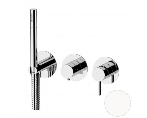 Смеситель для душа Remer Metrica MC97D3PBO, белый матовый