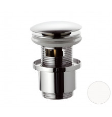 Донный клапан с переливом 1”1/4 Remer 905CC2114BO, белый матовый