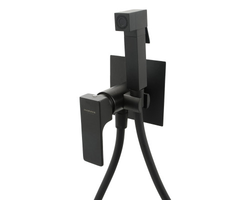 Гигиенический душ со смесителем Mariani Rebel B14185RE, черный матовый