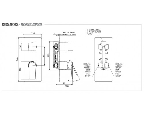 Смеситель для душа Remer Dream D93