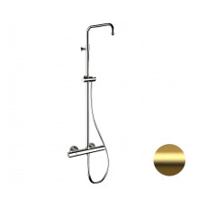 Душевая система термостатическая Remer Elegance EQ32ASSDBG, золото брашированное