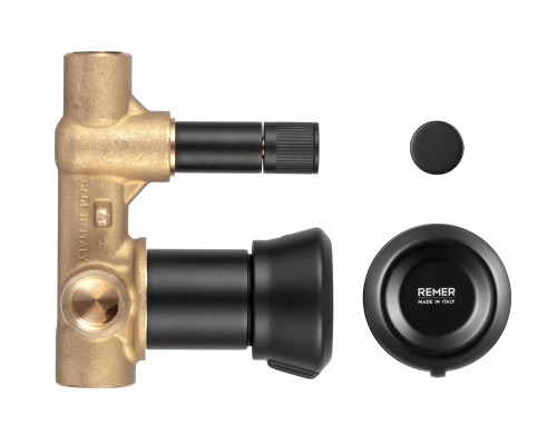 Смеситель для душа Remer Element ET09HNO, черный матовый