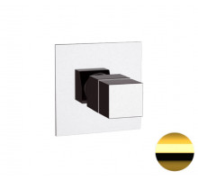 Смеситель термостатический для душа Remer Q-Elegance QT30DO, золото глянцевое