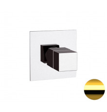 Смеситель термостатический для душа Remer Q-Elegance QT30DO, золото глянцевое