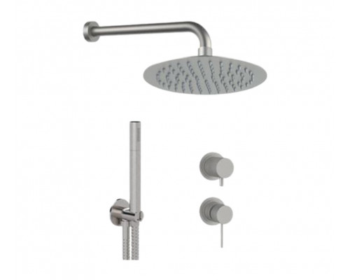 Душевая система Remer X Style INOX SSX92PS02UFM25, нержавеющая сталь