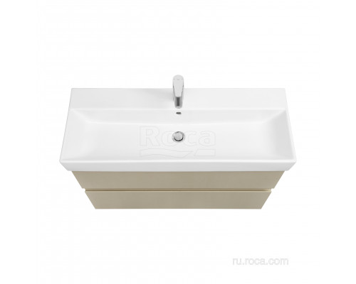 Тумба под раковину Roca Oleta 100 капучино матовый, 2 ящика, A857641515