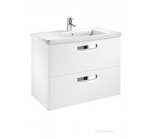 Тумба под раковину Roca The Gap 80 белый глянец ZRU9302877