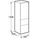 Шкаф - колонна Roca Ronda R белый матовый/бетон ZRU9303006