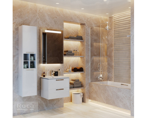 Тумба под раковину Roca Lago 600 белый глянец 857295806