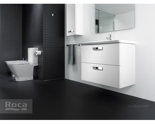 Тумба под раковину Roca The Gap 80 белая матовая ZRU9302732