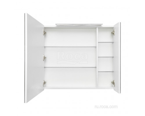 Зеркальный шкаф Roca Oleta 80 белый глянец, A857647806