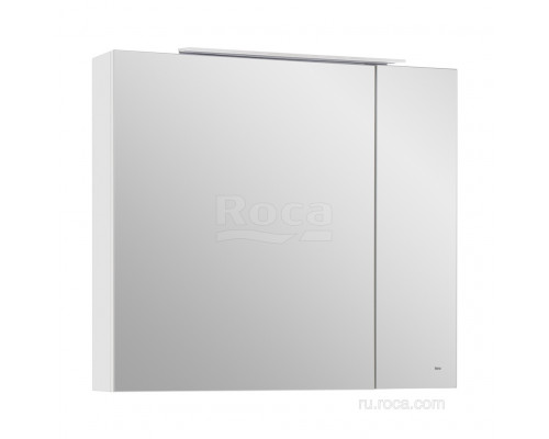Зеркальный шкаф Roca Oleta 80 белый глянец, A857647806