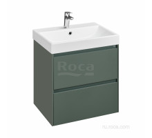 Тумба под раковину Roca Ona 600 зеленый матовый 2 ящика A857613513