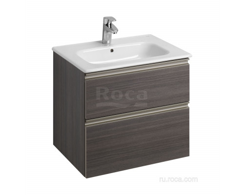 Тумба под раковину Roca The Gap 60 городской дуб 2 ящика A857397402