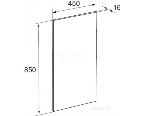 Зеркало Roca The Gap со светильником 45 ZRU9000090