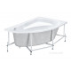 Акриловая ванна Roca Welna 160x100 асимметричная правая белая 248643000