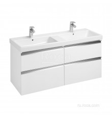 Тумба под раковину Roca The Gap 120 белый глянец 4 ящика ZRU9307637