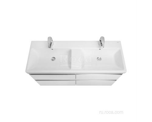 Тумба под раковину Roca The Gap 120 белый глянец 4 ящика ZRU9307637