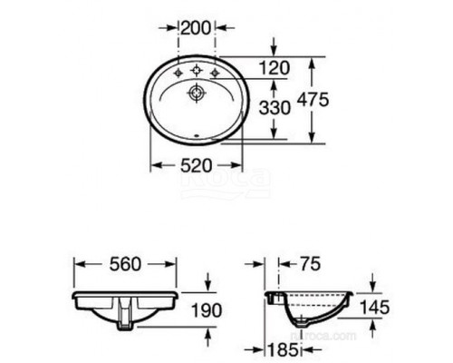 Раковина Roca Adora 56x47 327203000