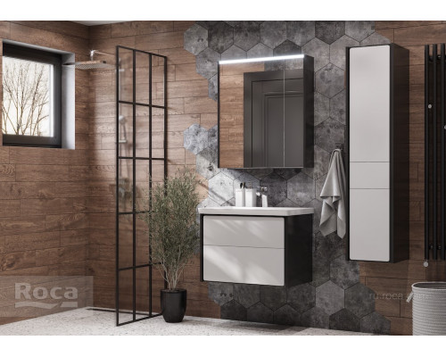 Шкаф - колонна Roca Ronda L белый глянец/антрацит ZRU9302966